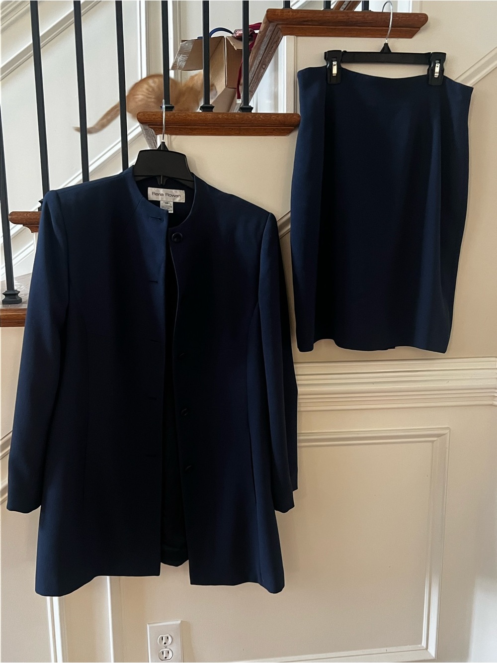 Rena Rowan Navy Classic Business Suit